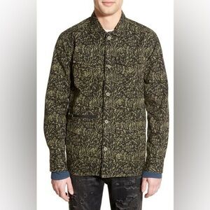 Tavik Olive Green Patterned Quilted Field Jacket